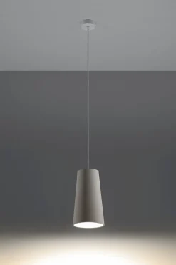 Clearance Sollux Hängelampe Weiß Ø 16 cm Keramik bemalbar E27 TUPA