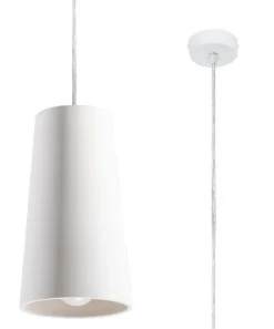 Clearance Sollux Hängelampe Weiß Ø 16 cm Keramik bemalbar E27 TUPA