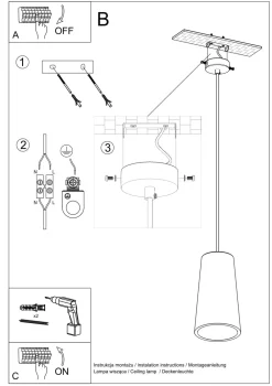Clearance Sollux Hängelampe Weiß Ø 16 cm Keramik bemalbar E27 TUPA