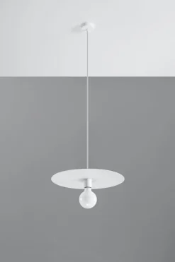 Best Sollux Hängelampe Weiß Ø 40 cm Metall E27 Küche Esszimmer