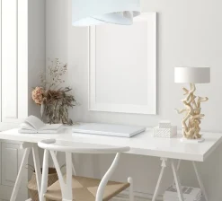 Online BPS Koncept Hängelampe Weiß Creme rund Ø 50 cm E27 Velours Optik Stoff