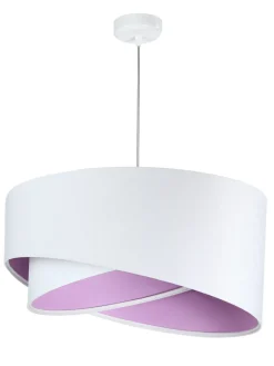 Discount BPS Koncept Hängelampe Weiß Flieder rund Ø50cm Esstisch