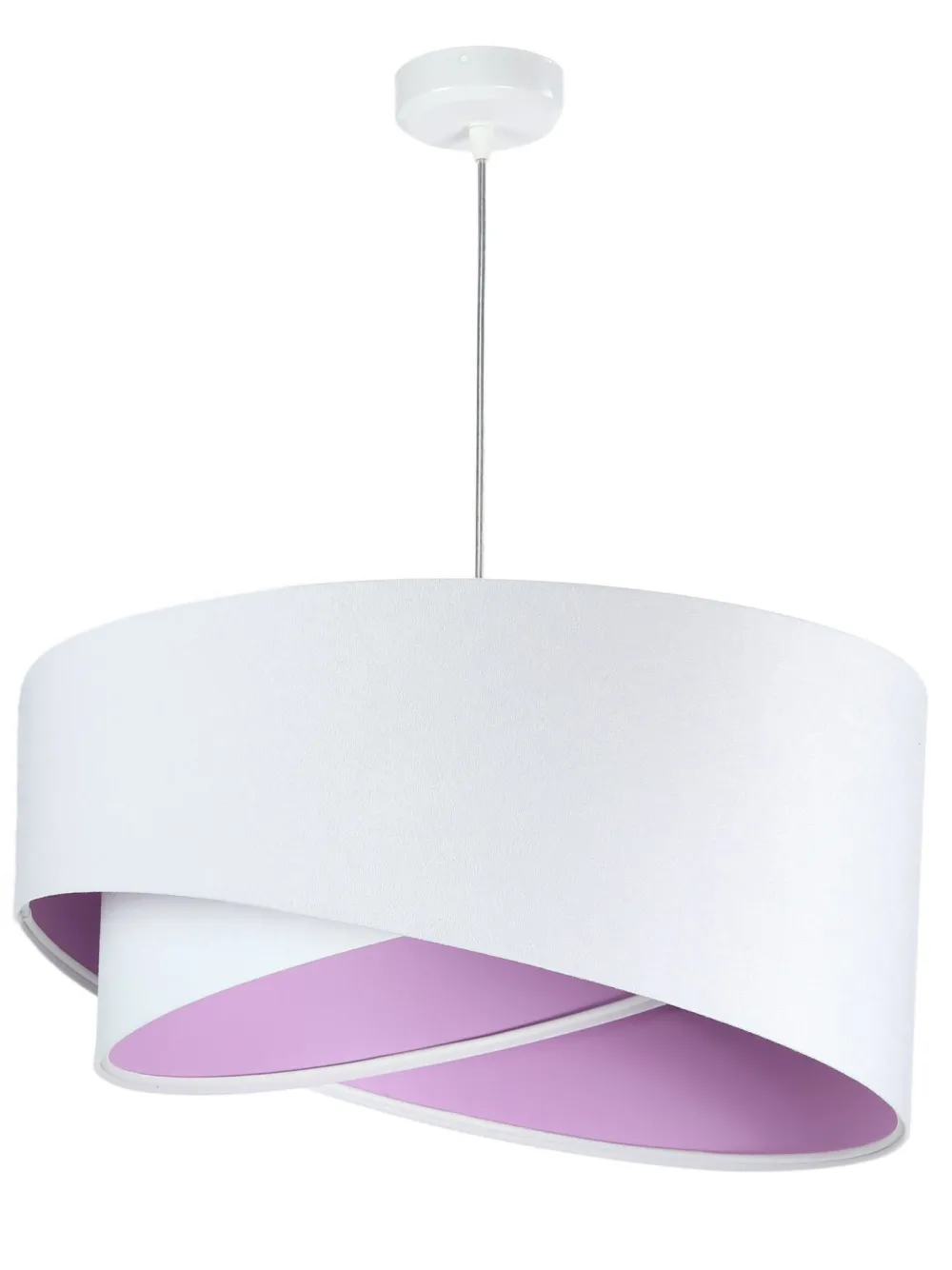 Discount BPS Koncept Hängelampe Weiß Flieder rund Ø50cm Esstisch