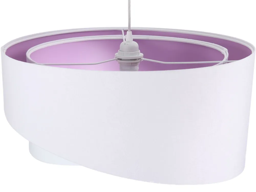 Discount BPS Koncept Hängelampe Weiß Flieder rund Ø50cm Esstisch