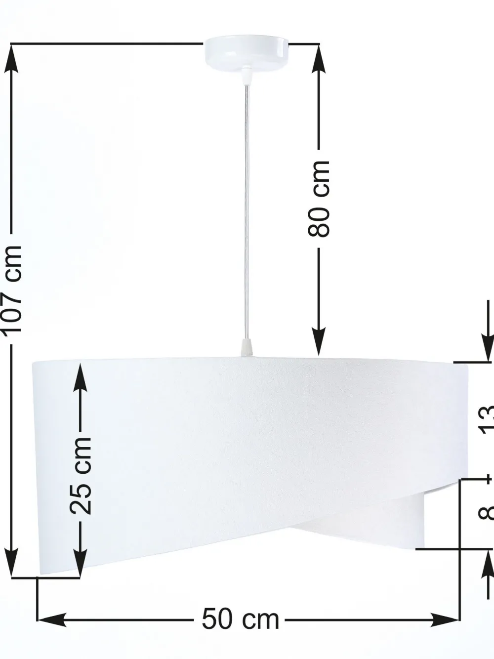 Discount BPS Koncept Hängelampe Weiß Flieder rund Ø50cm Esstisch