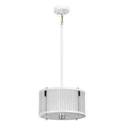 Elstead Hängelampe Weiß Klar Ø30 m rund Esstisch CARILA* Jugendstil Lampen|Glaslampen