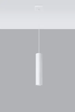 Sale Sollux Hängelampe Weiß Metall Ø 6 cm Zylinder GU10 schmal