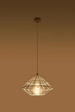 Sollux Hängelampe Weiß Metall Draht Retro geometrisch E27* Hängelampen|Wohnzimmerlampen