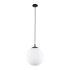 TK Lighting Hängelampe Weiß Schwarz Ø 35 cm E27 Kugel Glas Metall* Hängelampen|Esszimmer Lampen