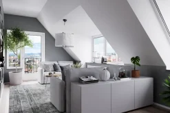 By Rydéns Hängelampe Weiß Schwarz B: 61,5 cm Metall Stoff E27* Hängelampen|Wohnzimmerlampen