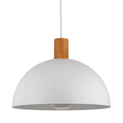 TK Lighting Hängelampe Weiß Skandinavisch Metall Holz Ø 33,5 cm E27* Skandinavische Lampen|Lampen Aus Aller Welt