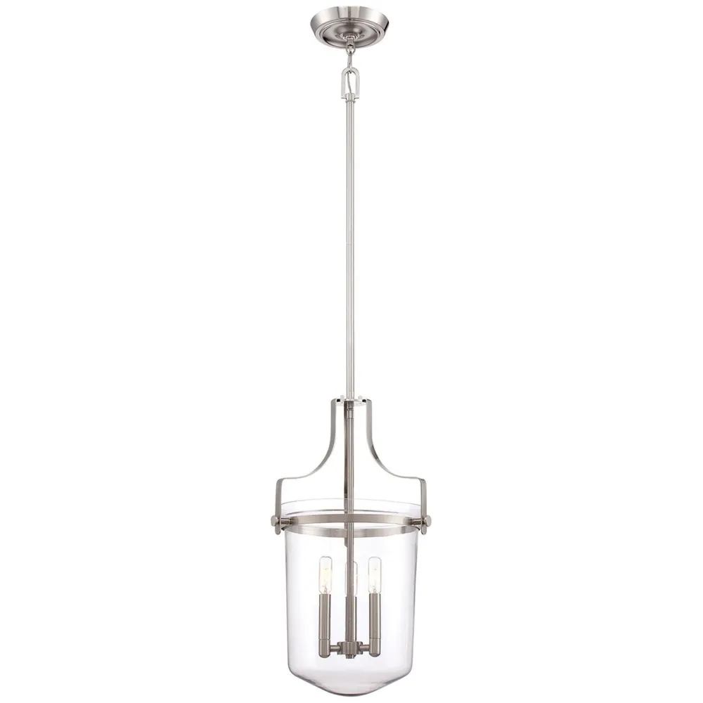 Online Elstead Hängeleuchte ALONSO in Nickel kürzbar Ø33cm Lampe