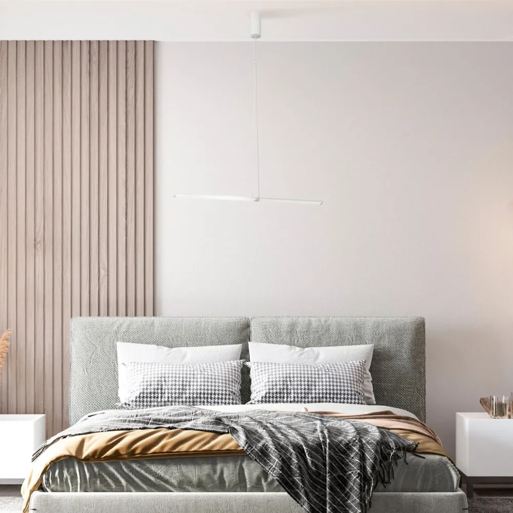 Discount Maytoni Hängeleuchte Aluminium Glas LED 4 cm breit Weiß rund