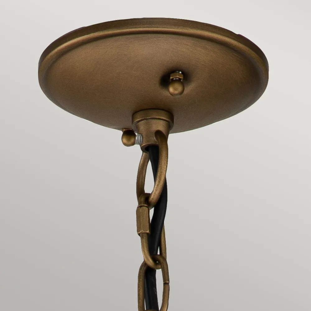 Elstead Hängeleuchte außen Aluminium Glas B: 17,8 cm rund IP44* Gartenlaternen|Industrie Lampen