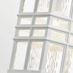 Best Elstead Hängeleuchte außen IP44 E27 Weiß Rustikal Garten