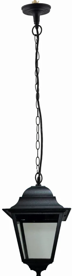 Online Lido Hängeleuchte Außen IP44 Schwarz Rustikal Aluminium E27