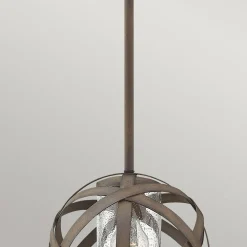 Clearance Elstead Hängeleuchte außen rund Ø 25,5 cm E27 IP44 in Eisen Antik