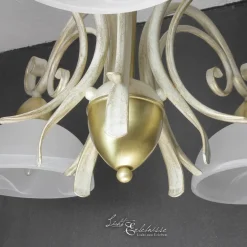 Luminex Hängeleuchte AURORA WHITE Ø74cm 5-flmg* Hängelampen|Esszimmer Lampen