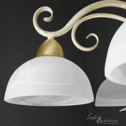 Luminex Hängeleuchte AURORA WHITE Ø74cm 5-flmg* Hängelampen|Esszimmer Lampen