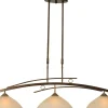 Hot Masterlight Hängeleuchte BOLZANO in Braun Patina 3-flmg