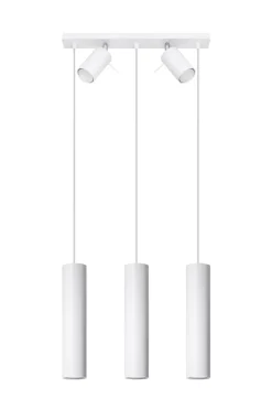 Sollux Hängeleuchte Deckenstrahler Weiß Metall 5-flammig