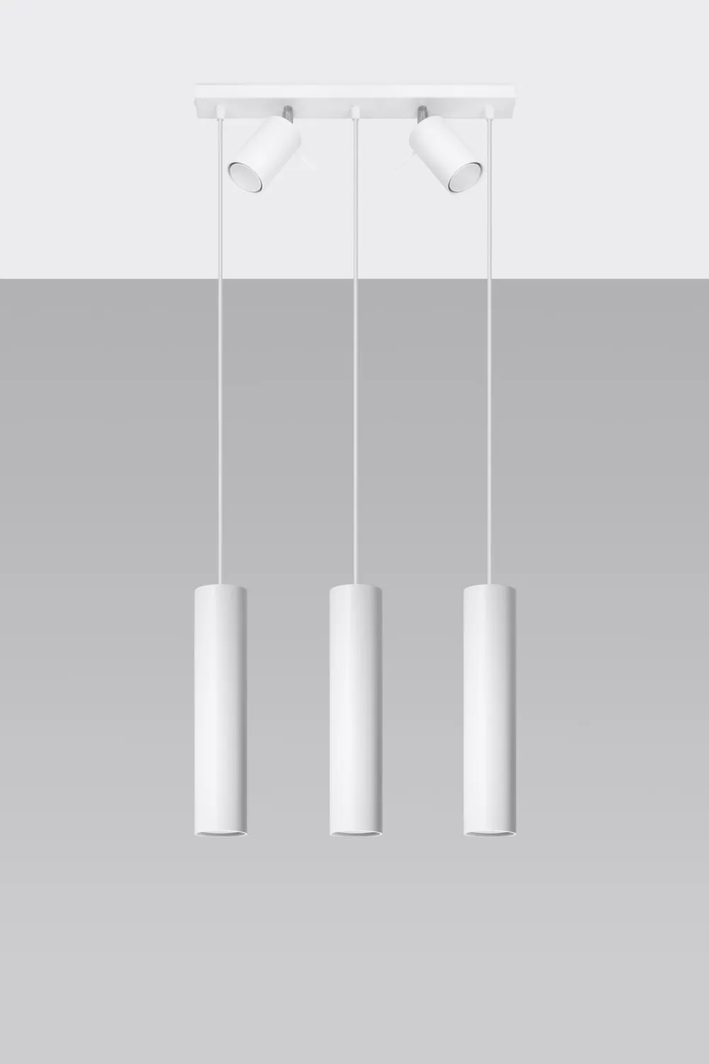 Sollux Hängeleuchte Deckenstrahler Weiß Metall 5-flammig