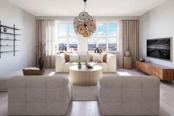 Discount By Rydéns Hängeleuchte dekorativ Metall Stoff D: 83,5 cm 4x E14