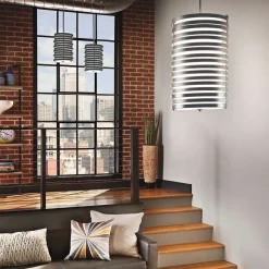 Elstead Hängeleuchte E27 Ø27cm Metall Glas blendarm NAILA* Küchenlampen|Moderne Lampen