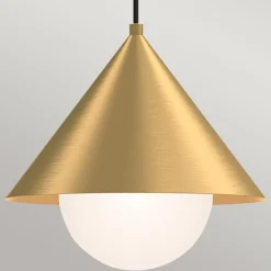 Elstead Hängeleuchte E27 Metall Glas B: 34,3 cm in Gold verstellbar* Hängelampen|Esszimmer Lampen
