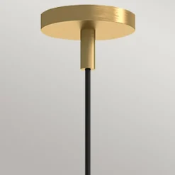 Elstead Hängeleuchte E27 Metall Glas B: 34,3 cm in Gold verstellbar* Hängelampen|Esszimmer Lampen