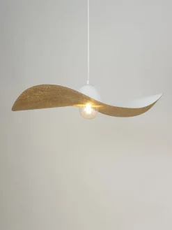 Sigma Hängeleuchte E27 Weiß Gold Modern Esszimmer* Hängelampen|Moderne Lampen