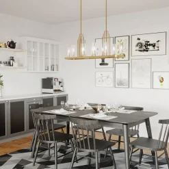 Elstead Hängeleuchte Esstisch 113,7 cm lang groß Jugendstil* Hängelampen|Bürolampen