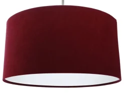 Outlet BPS Koncept Hängeleuchte Esstisch Innenlampe Ø40cm Rot Weiß Stoff