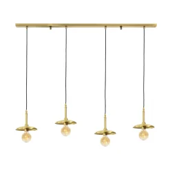 Giovanni Battista Hängeleuchte 4-flammig in Bronze hell E27 Echt-Messing* Hängelampen|Feuchtraumleuchten