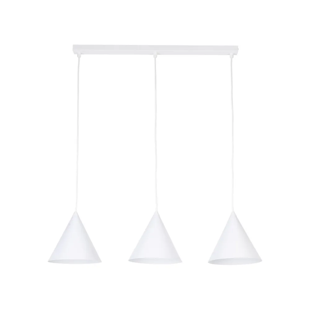 TK Lighting Hängeleuchte 3-flammig Metall L: 75 cm Weiß E27 CODY* Hängelampen|Esszimmer Lampen