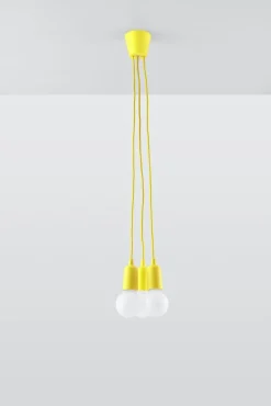 Sollux Hängeleuchte Gelb verstellbar bis 90cm Retro NESSA* Hängelampen|Esszimmer Lampen