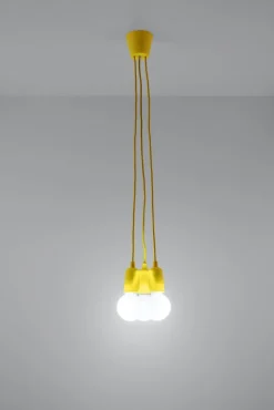 Sollux Hängeleuchte Gelb verstellbar bis 90cm Retro NESSA* Hängelampen|Esszimmer Lampen