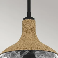 Clearance Elstead Hängeleuchte Glas Ø 30,2 cm H: max. 140,7 cm E27