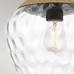 Clearance Elstead Hängeleuchte Glas Ø 30,2 cm H: max. 140,7 cm E27