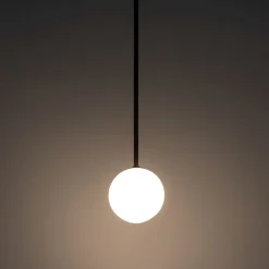 Discount Nowodvorski Hängeleuchte Glas Kugel G9 Ø 16 cm Schwarz Weiß