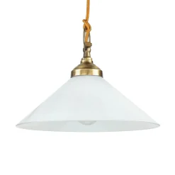 Giovanni Battista Hängeleuchte Glas Messing massiv verstellbar E27* Glaslampen|Metall Lampen