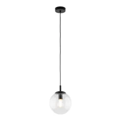 Clearance TK Lighting Hängeleuchte Glas Metall Ø 30 cm rund E27 Kugel H: max. 1,7 m
