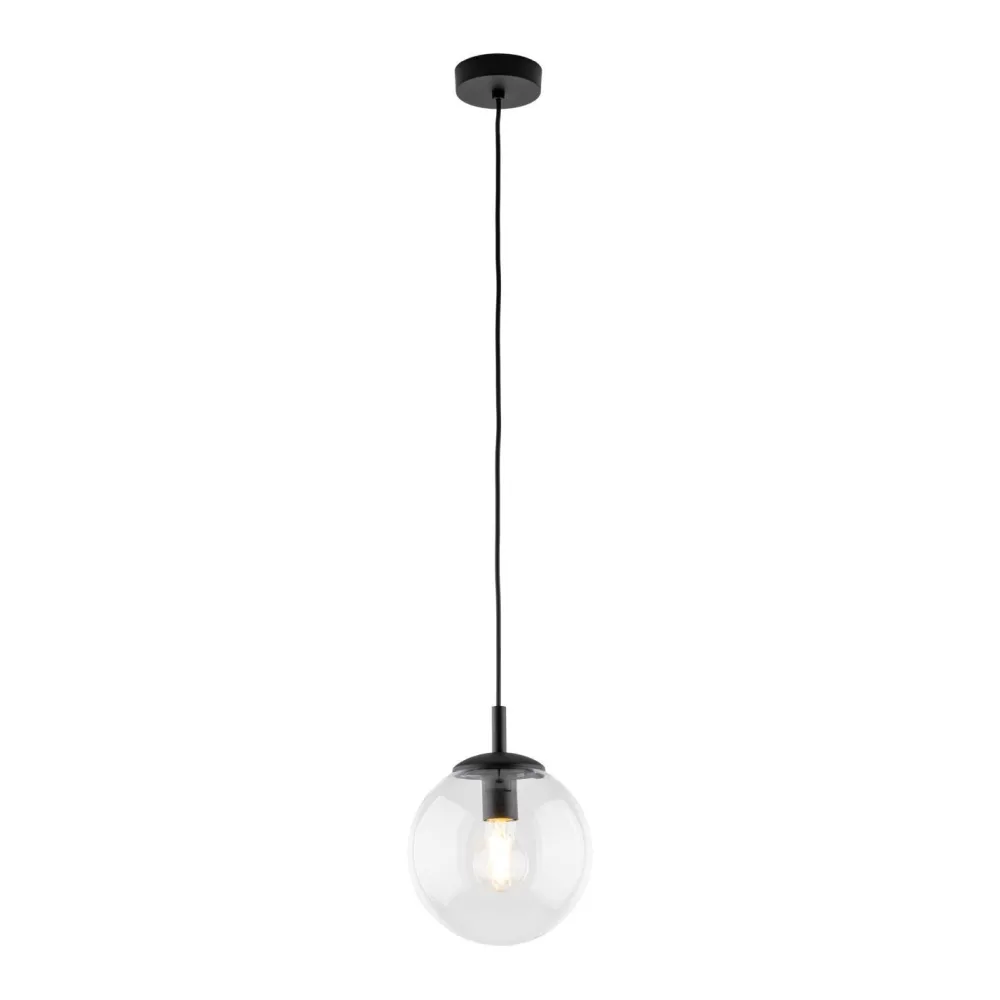 Clearance TK Lighting Hängeleuchte Glas Metall Ø 30 cm rund E27 Kugel H: max. 1,7 m