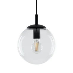 Clearance TK Lighting Hängeleuchte Glas Metall Ø 30 cm rund E27 Kugel H: max. 1,7 m