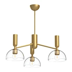 New Elstead Hängeleuchte Glas Metall 96,8 cm breit 3-flammig E27