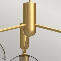 New Elstead Hängeleuchte Glas Metall 96,8 cm breit 3-flammig E27