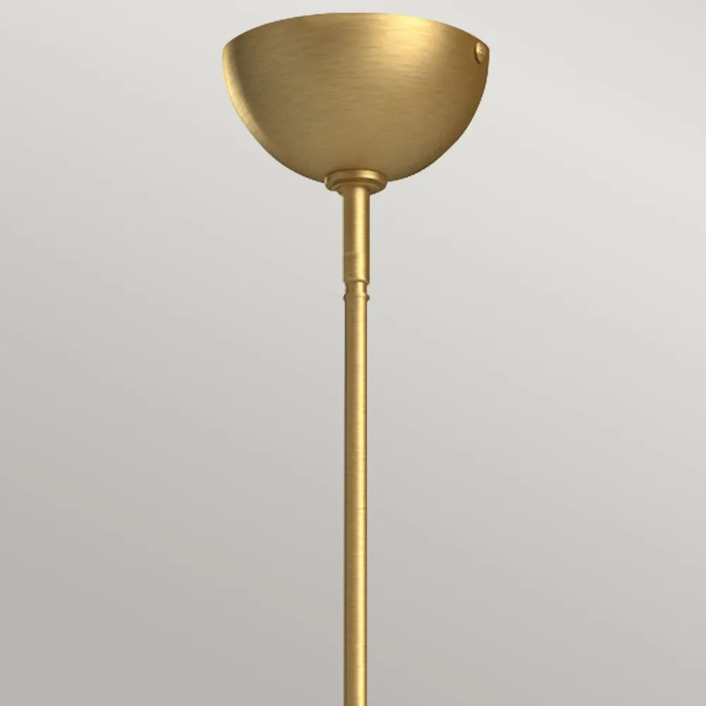 New Elstead Hängeleuchte Glas Metall 96,8 cm breit 3-flammig E27