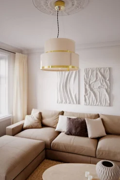 By Rydéns Hängeleuchte Glas Metall E27 50 cm breit H: max. 120 cm* Hängelampen|Wohnzimmerlampen