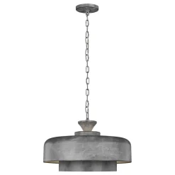 Elstead Hängeleuchte Grau E27 Metall Ø46cm Vintage Design* Hängelampen|Vintage Lampen