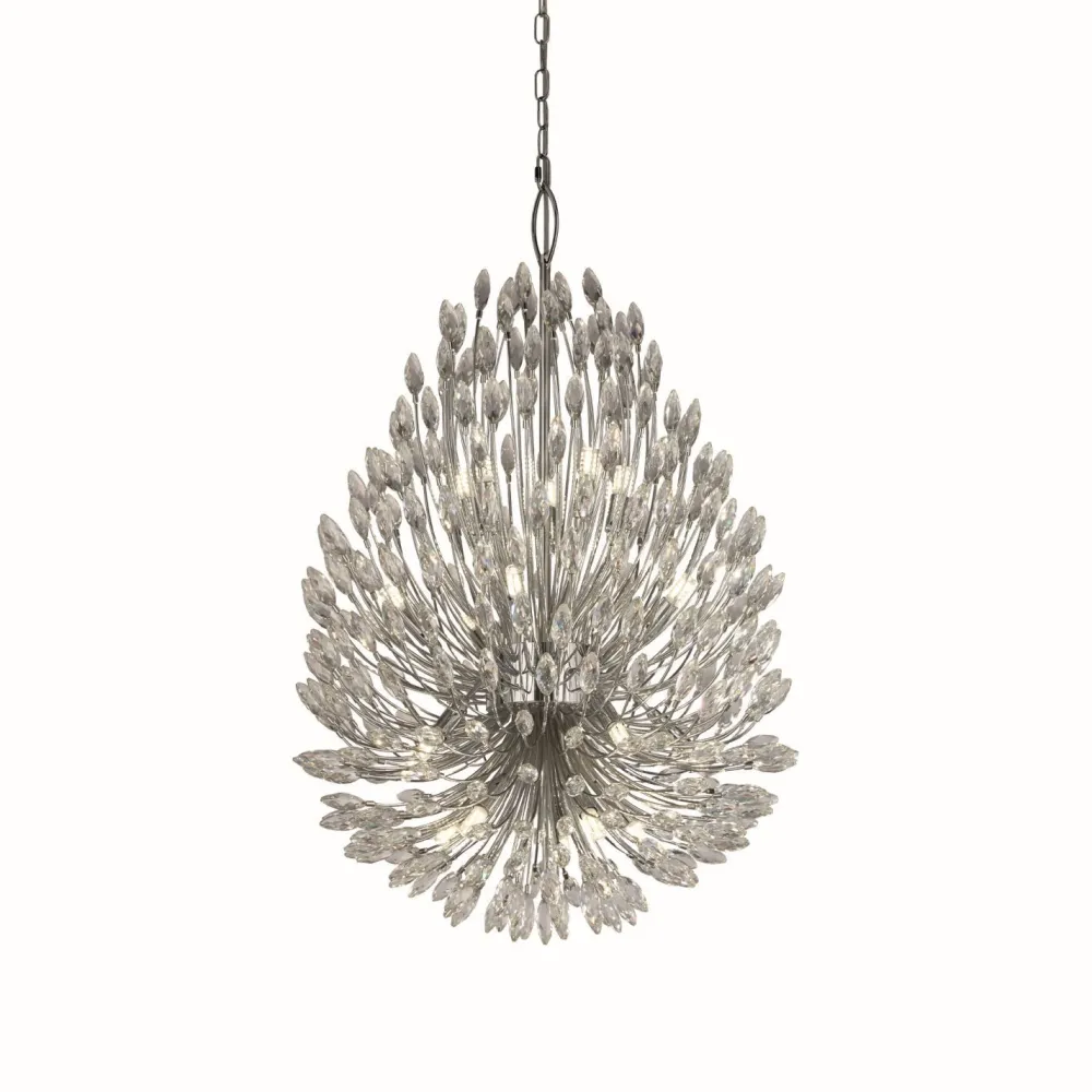 Searchlight Hängeleuchte groß Ø 51 cm H: max. 286 cm verstellbar Kristall* Hängelampen|Wohnzimmerlampen